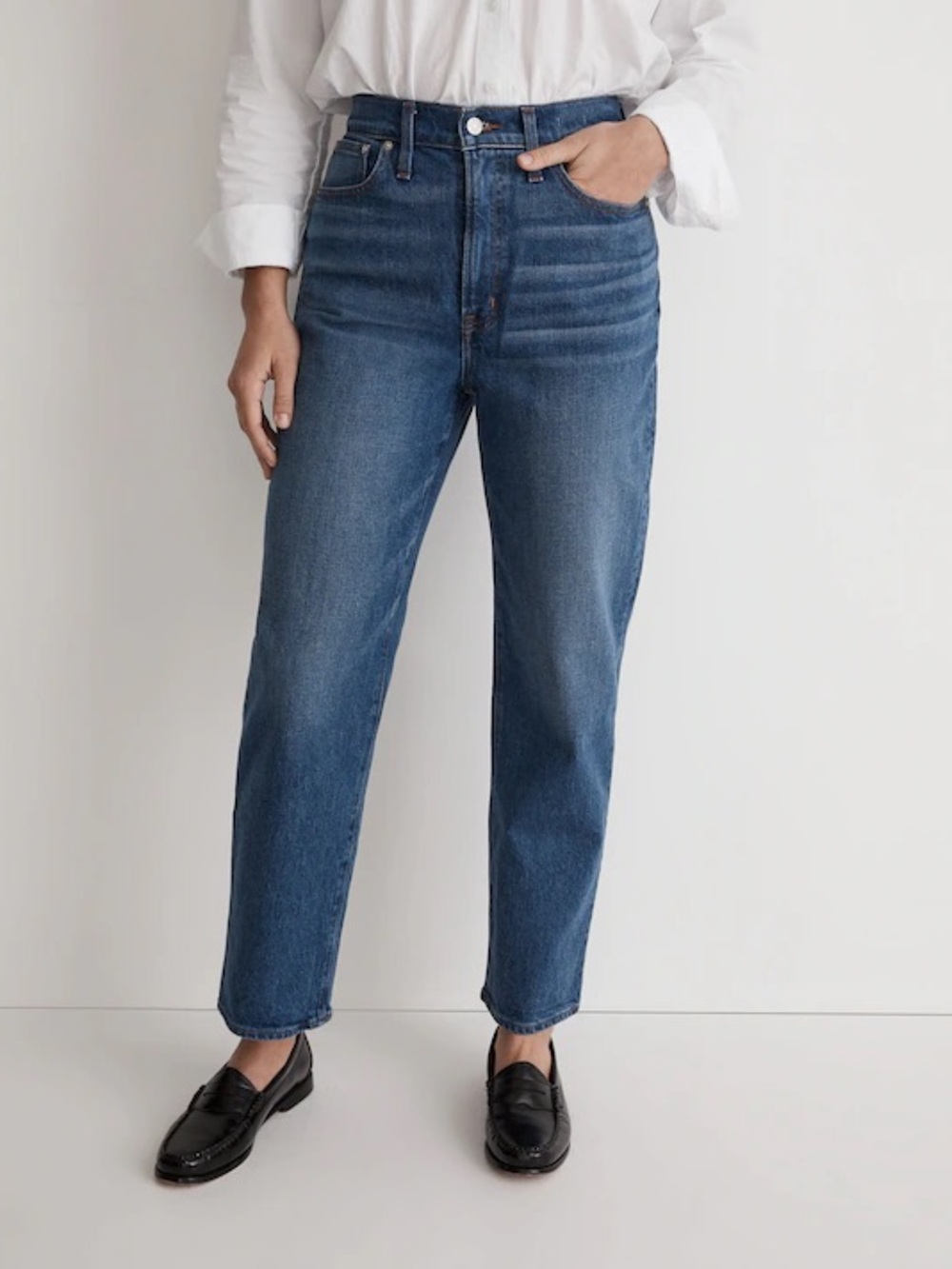 Madewell The Perfect Vintage Straight Jean in Mayfield Wash Size 28